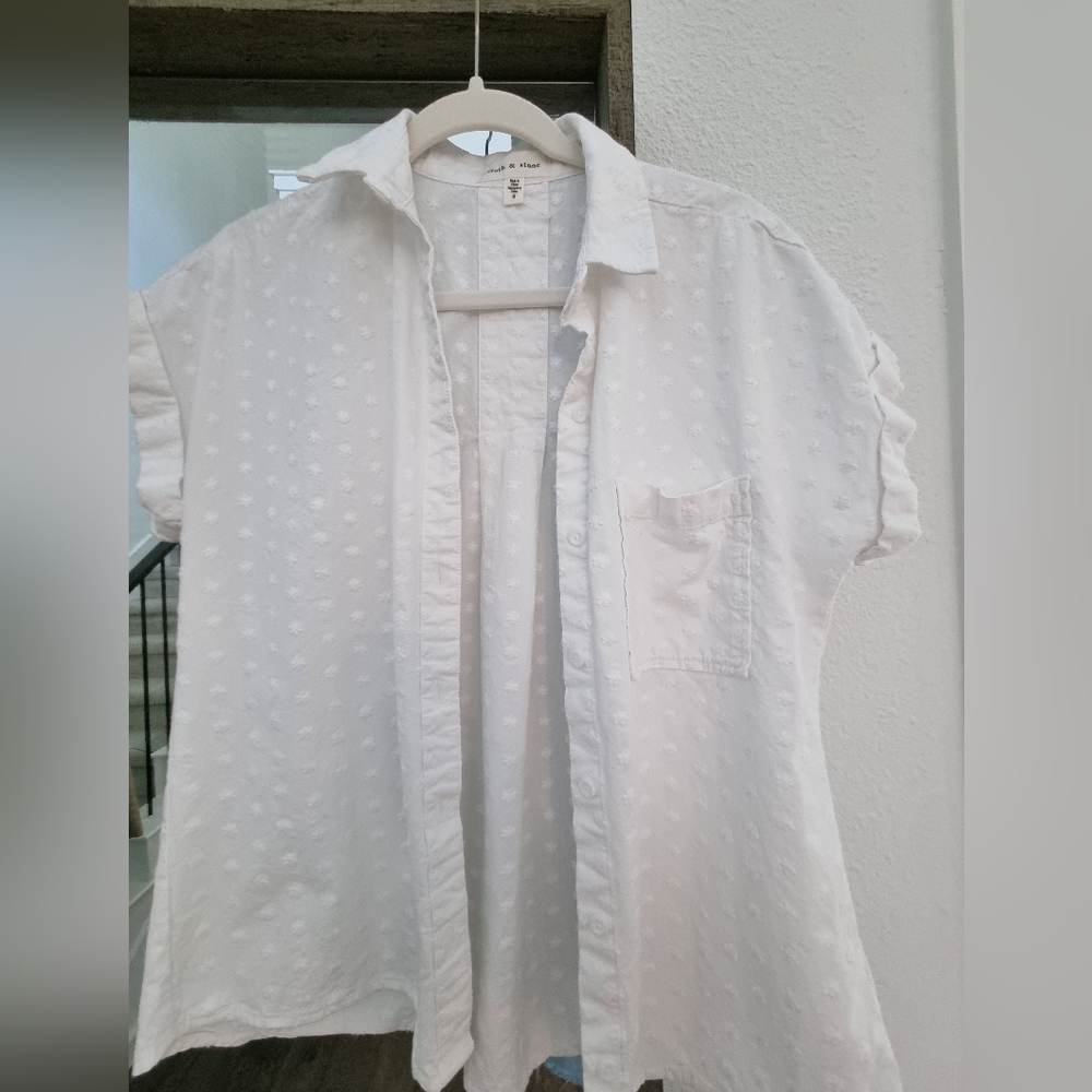 White Textured Men's Shirt